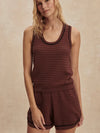 Varley Gideon Knit Tank in Ironwood