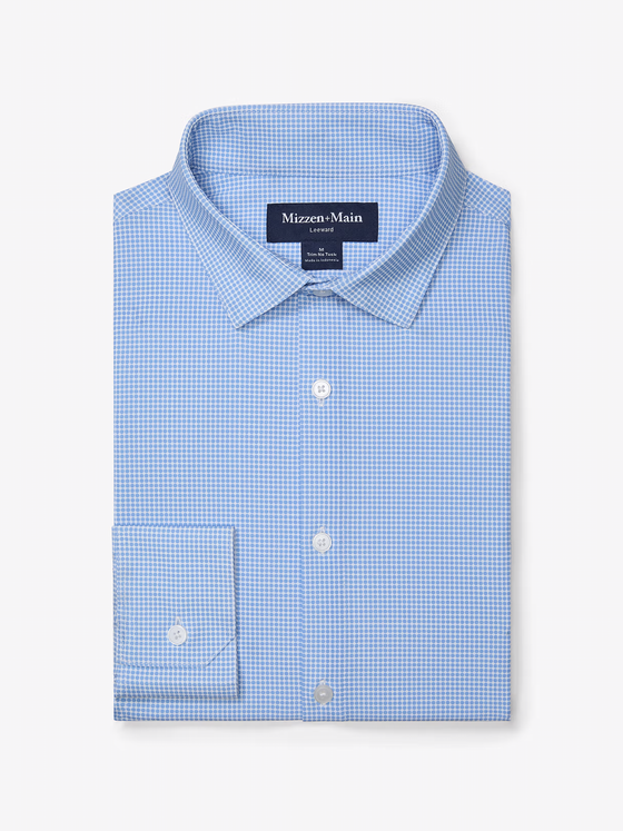 Mizzen + Main Leeward No Tuck Dress Shirt in Provence Circle Print