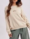 STRIPED FISH COASTAL GRAPHIC SWEATER