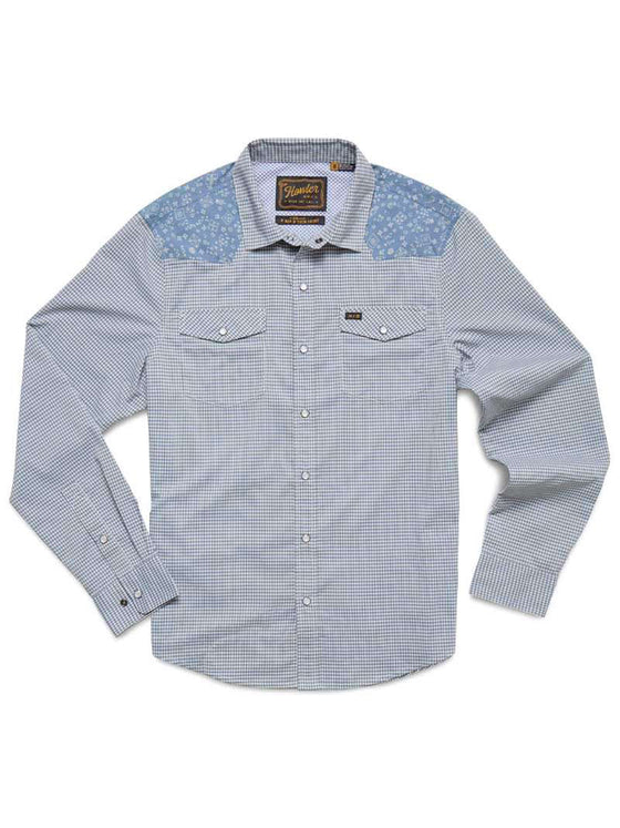 Howler Brothers H Bar B Tech Longsleeve - Wild Rag in Blue Mirage western