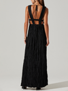 Astr the Label Tesni Dress in black open back