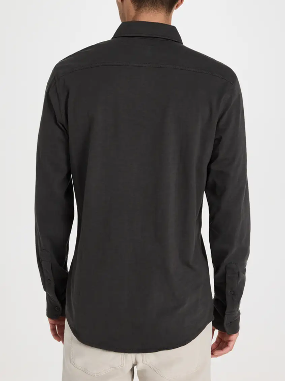 Faherty Brand Knit Seasons Shirt in Washed Black