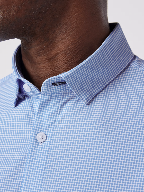 Mizzen + Main Leeward No Tuck Dress Shirt in Provence Circle Print