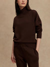 Barker High-Neck Sweat in Coffee Bean