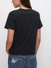 Good American Cotton Classic Tee in Black
