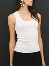 Be Cool's Essential Scoop Neck Basic Sweater Tank