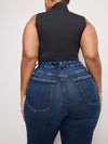 Good American Soft Tech Good Classic Bootcut Jeans in Indigo511