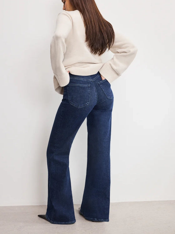 Good Waist Palazzo Jeans in Indigo985
