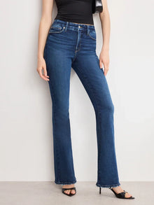  Good American Soft Tech Good Classic Bootcut Jeans in Indigo511