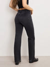 Good American Soft Tech Good True Straight Jean in Black343