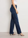 Good American Soft Tech Good True Straight Jeans in Indigo572