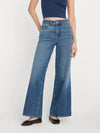 Good American Soft Tech Good Waist Palazzo Ankle Jean in Indigo1281