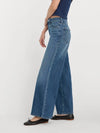 Good American Soft Tech Good Waist Palazzo Ankle Jean in Indigo1281