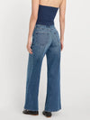 Good American Soft Tech Good Waist Palazzo Ankle Jean in Indigo1281