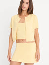 Good American The Keepsake Cardigan in Honey