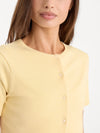 Good American The Keepsake Cardigan in Honey