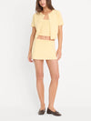 Good American The Keepsake Skort in Honey