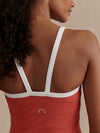 Varley Theon Scoop Neck Tank in Baked Apple