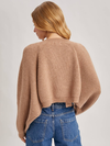 Bluivy's Cropped Rib Knit Bolero Shrug Sweater