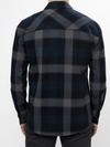 Canyon Flannel Shirt in Navy Plaid
