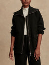 Eleanor Patch Pocket Fleece in Black