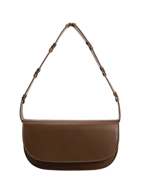 Melie Bianco Inez Chocolate Recycled Vegan Shoulder Bag convertible purse