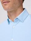 Leeward Dress Shirt in Cloud Blue Mini Grid