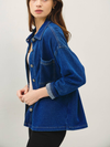 Be Cool's Knit Denim Crop Shacket