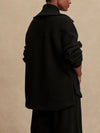 Eleanor Patch Pocket Fleece in Black