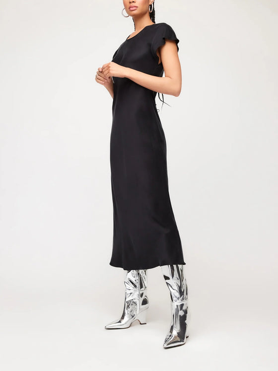 Fifteen Twenty Emmeline Bias Dress in Black