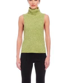  Fifteen Twenty Kelli Turtleneck Sweater Tank in Green