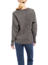 Fifteen Twenty Deliana Oversized Sweater in Gray