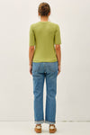Modal Classic Ribbed Crewneck Short Sleeve Top