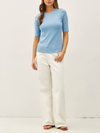 Modal Classic Ribbed Crewneck Short Sleeve Top