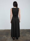 Gathered Bodice Sleeveless Maxi Dress