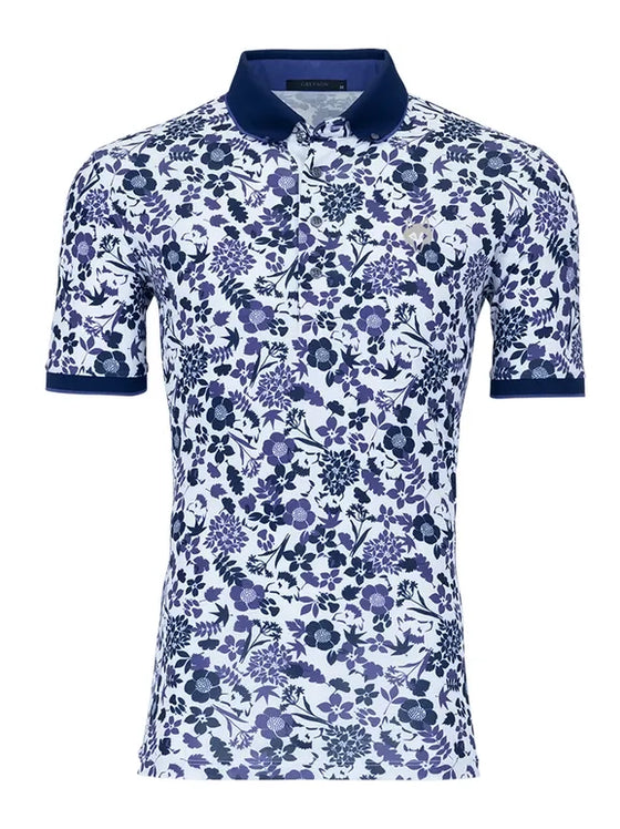 Greyson Wild Flower Polo in Arctic