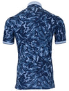 Greyson Midas Wolf Camo Polo in Fjord navy