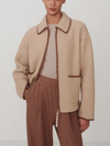 Varley's Ruiko Zip-Through Fleece in Light Taupe