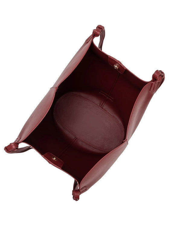 Melie Bianco Lydia Cranberry Recycled Vegan Shoulder Bag