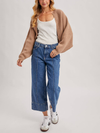 Bluivy's Cropped Rib Knit Bolero Shrug Sweater