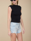 The Workshop Studio's Reversible Funnel Neck Scrunch Knit Top