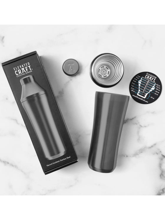 Elevated Craft® Hybrid Cocktail Shaker in gunmetal 