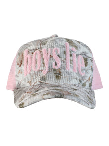  Boys Lie Rose Colored Trucker Hat pink