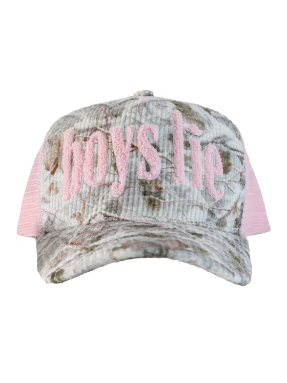 Boys Lie Rose Colored Trucker Hat pink