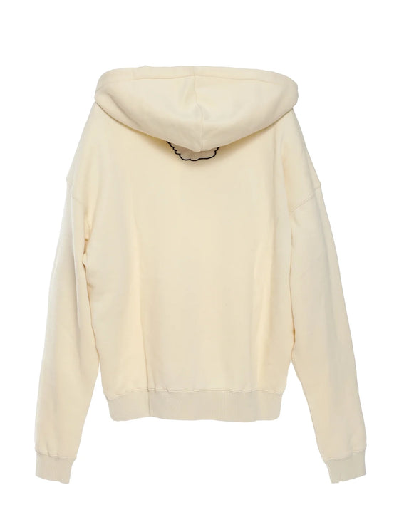 Boys Lie Creamsicle Racer Hoodie in Beige yellow