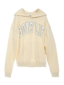  Boys Lie Creamsicle Racer Hoodie in Beige