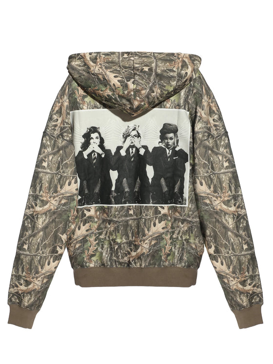 Boys Lie Manhunt Racer Hoodie in Multi