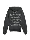 Boys Lie 1-800 Refresh Harley Zip Hoodie in Black