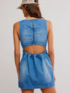 Free People Atlas Denim Mini in Blue Fade
