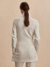 Varley Anset Jacket in Ivory Marl cream
